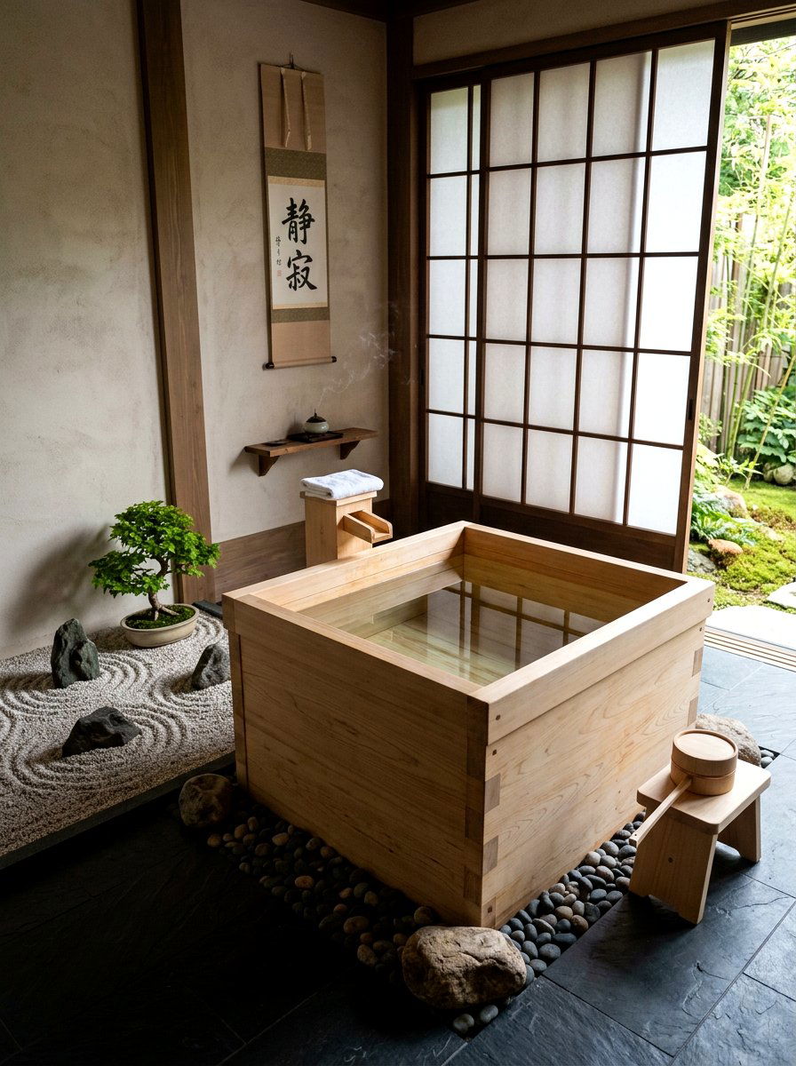 Japanese soaking tub cold plunge - 30 cold plunge room ideas