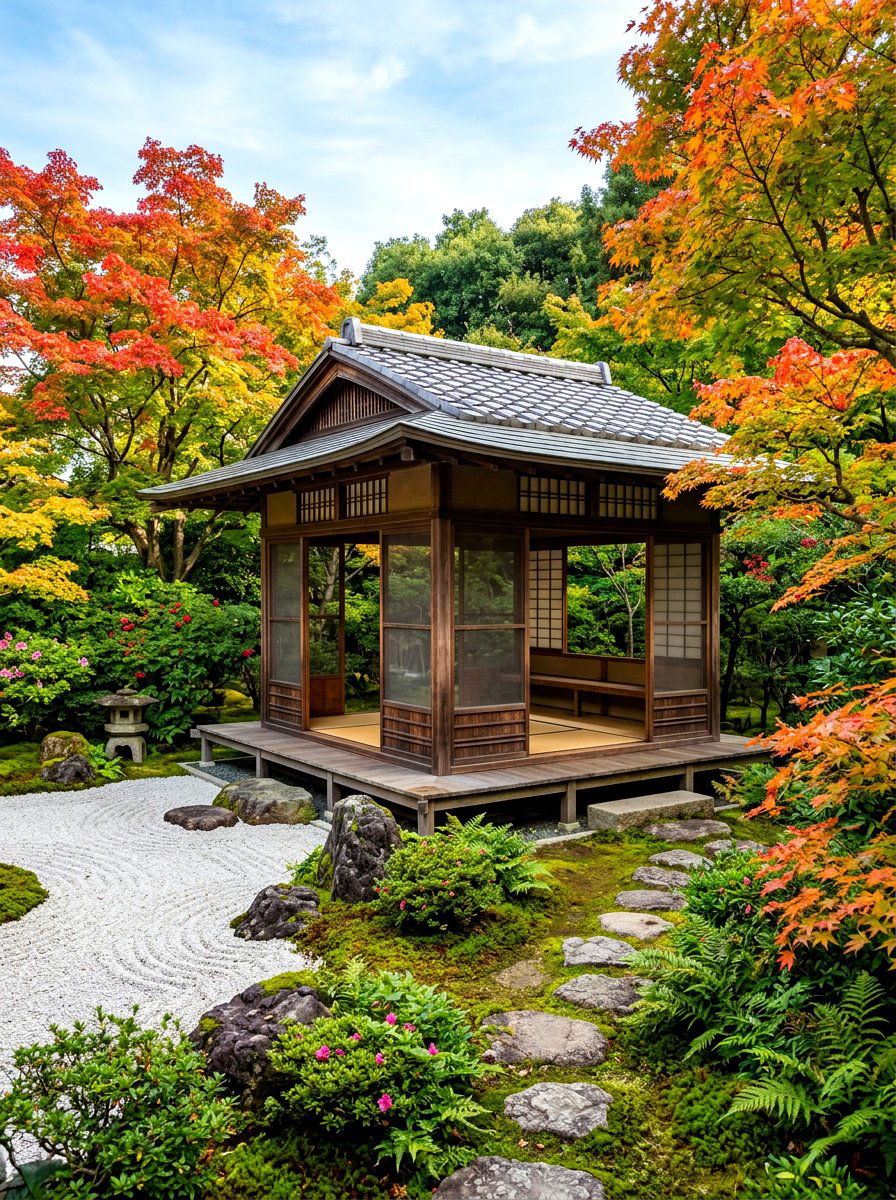 Japanese style screened gazebo - 30 screened gazebo dining ideas