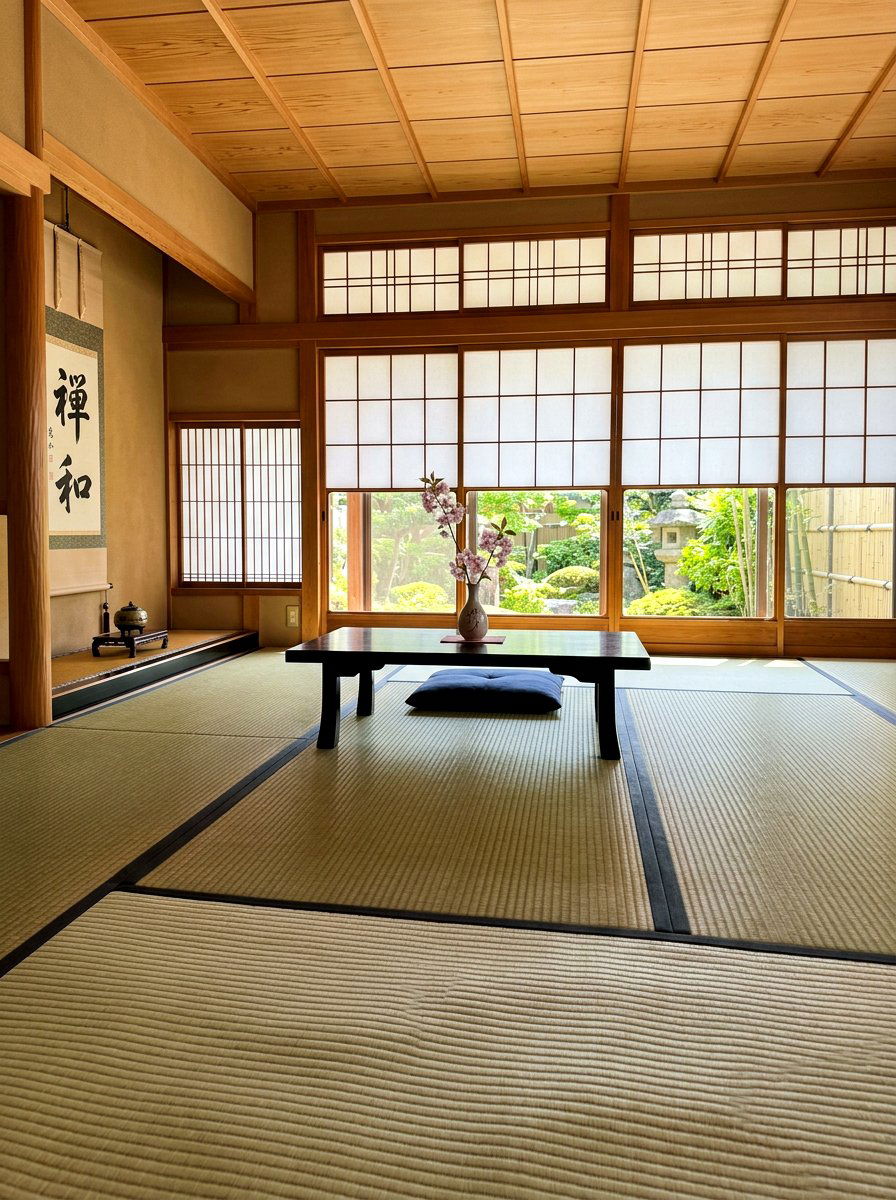 Japanese tatami meditation room - 30 sunrise meditation space ideas