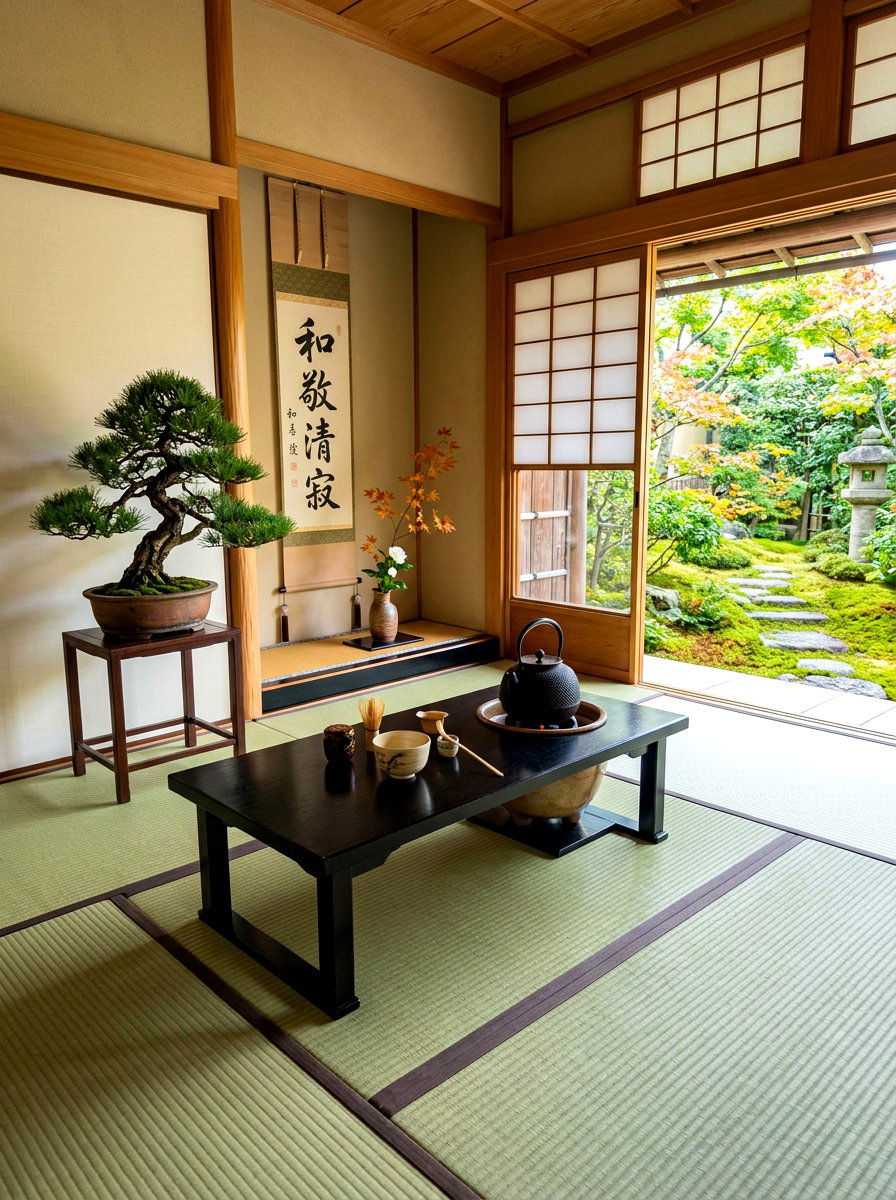 Japanese tea ceremony space - 30 tea corner ideas