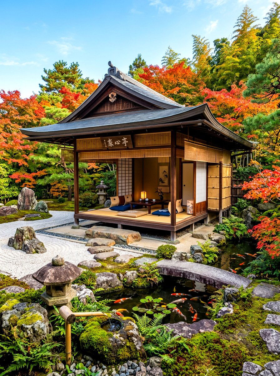 Japanese tea house gazebo - 30 garden gazebo ideas