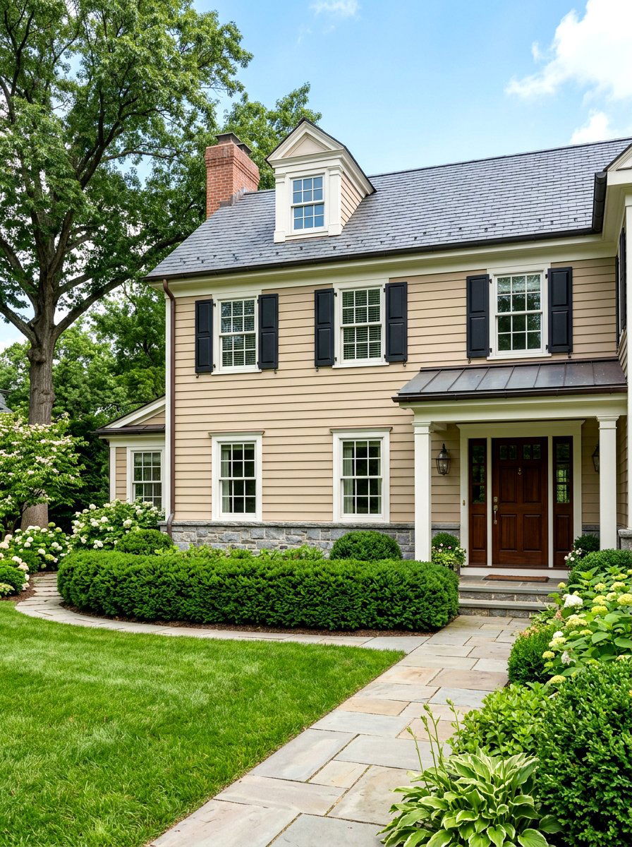 Japanese yew foundation planting - 30 evergreen front yard ideas