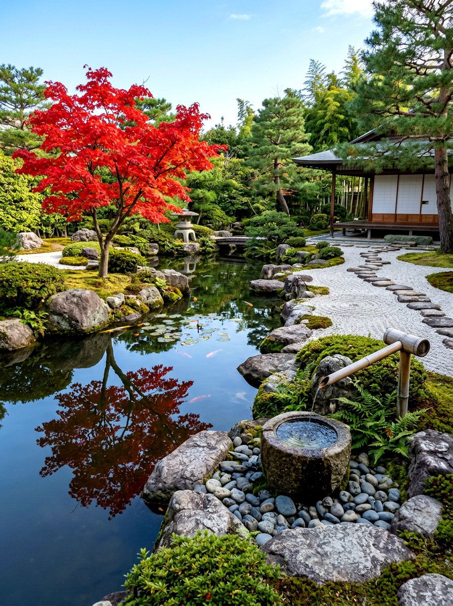 Japanese zen garden pond - 30 small pond ideas