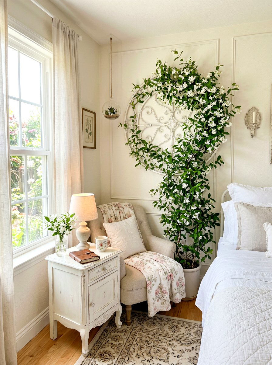 Jasmine Bedroom Plant Corner - 30 bedroom plant corner ideas
