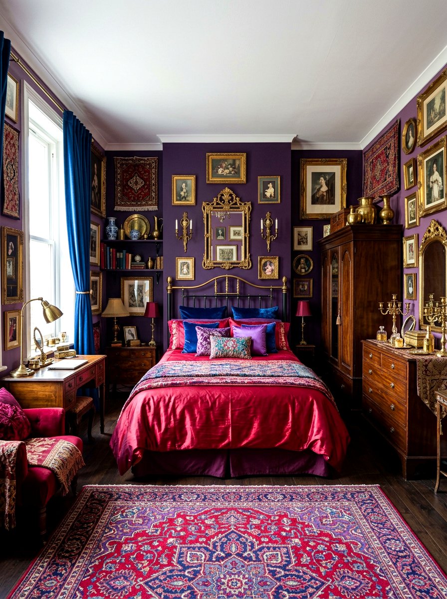 Jewel Tone Color Palette - 30 maximalist bedroom ideas