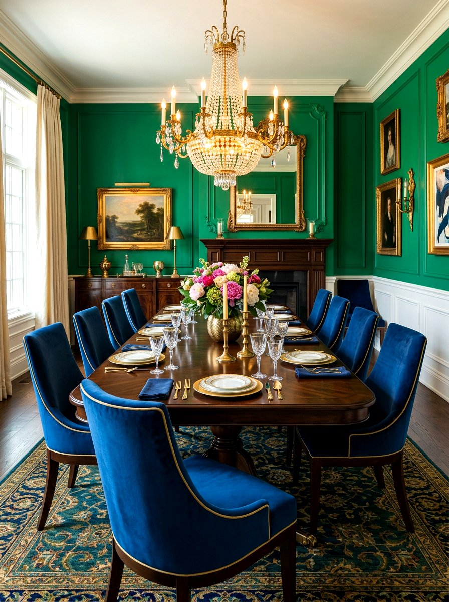 Jewel Tone Dining Room - 30 tea party dining room ideas