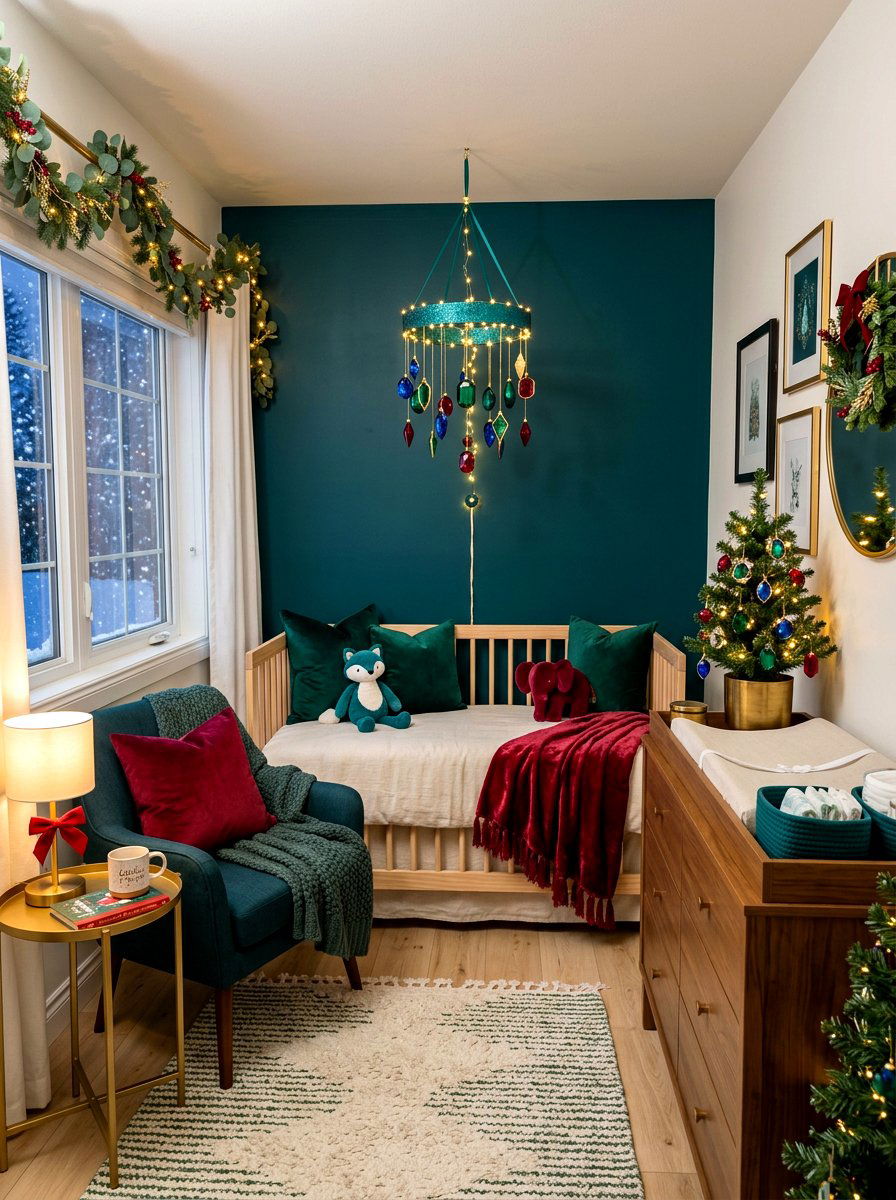 Jewel Tone Nursery Holiday Theme - 30 jewel tone holiday decor ideas