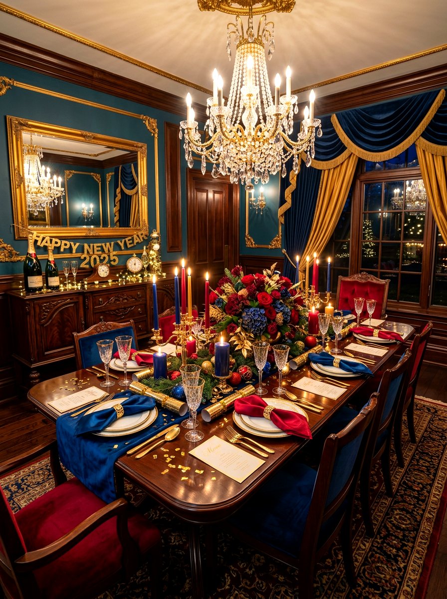Jewel tone dining room - 30 New Year dining room ideas