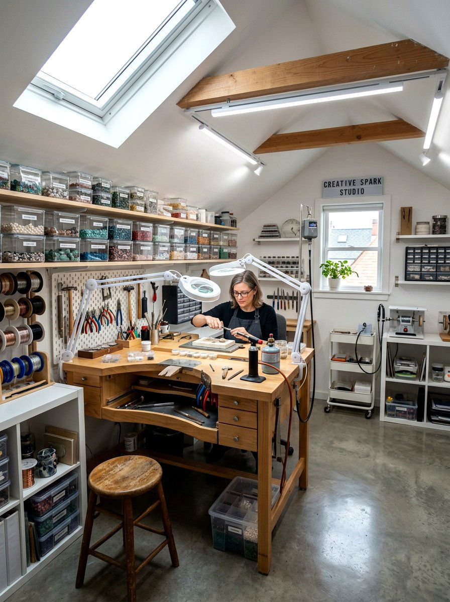 Jewelry Making Studio Attic - 30 attic studio ideas