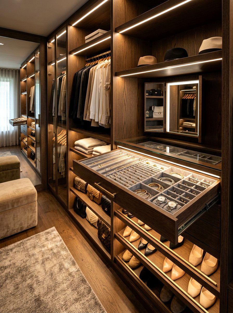 Jewelry box floating drawer - 30 floating drawer ideas