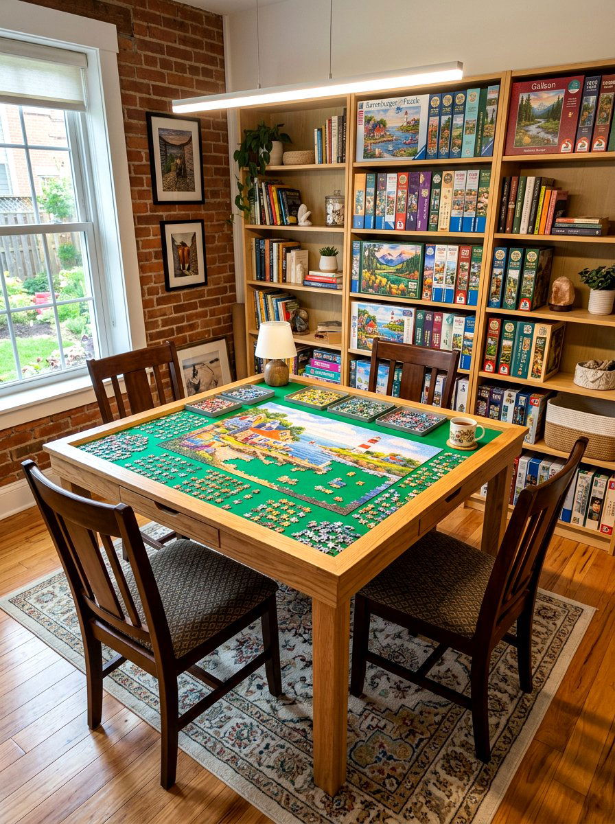 Jigsaw Puzzle Table - 30 analog living room ideas