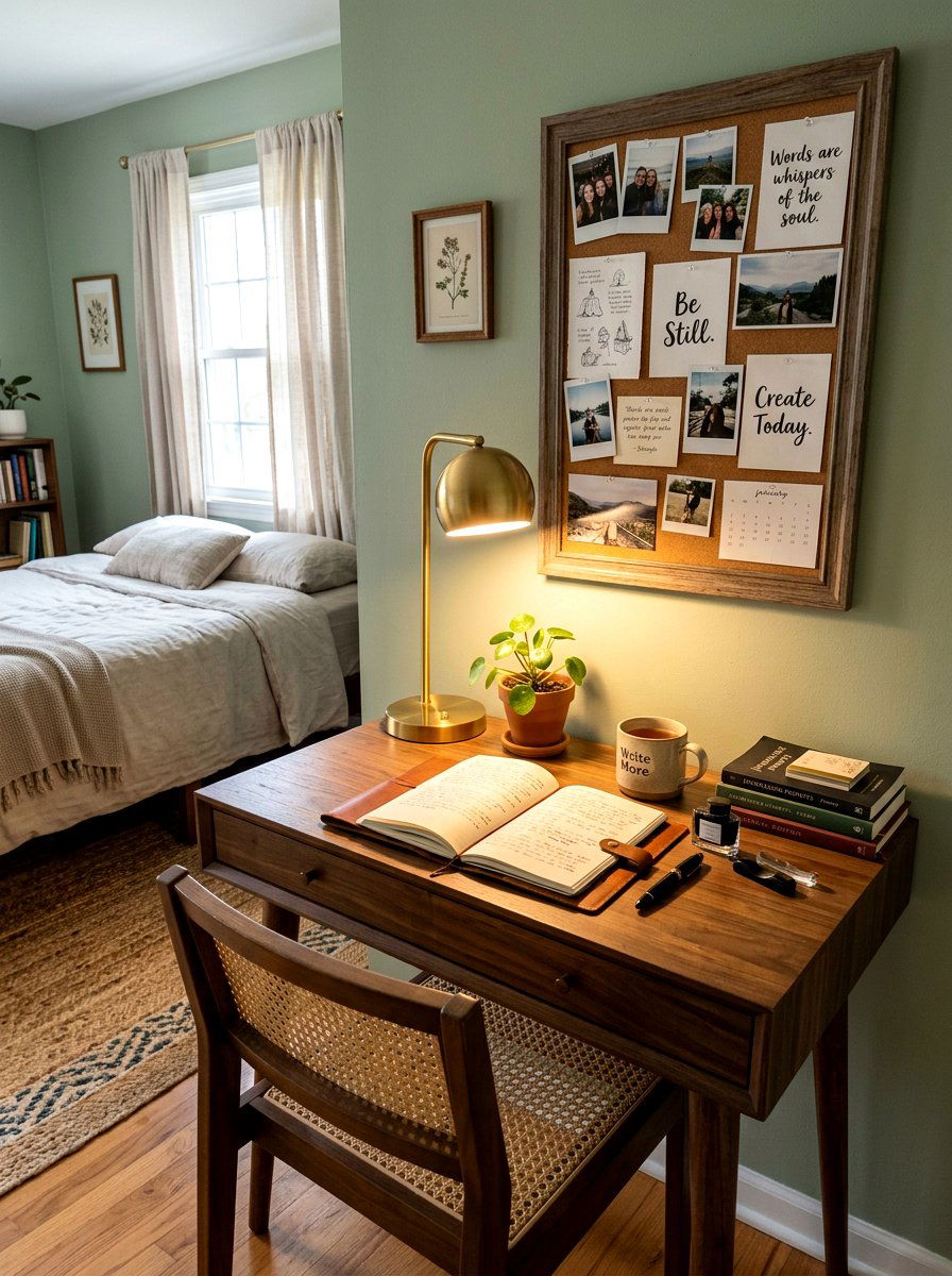 Journaling Desk - 30 wellness nook ideas