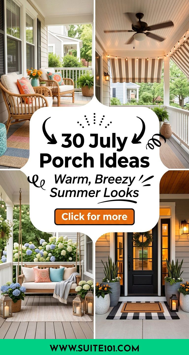 July Porch Ideas Aesthetic 30 Warm Breezy Summer Looks - July Porch Ideas Aesthetic: 30 Warm, Breezy Summer Looks