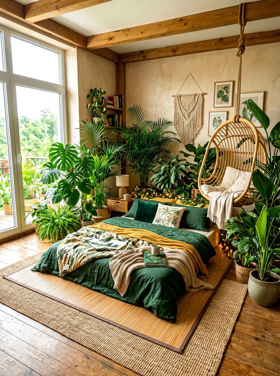Jungle Aesthetic Floor Bed - 30 floor bed bedroom ideas