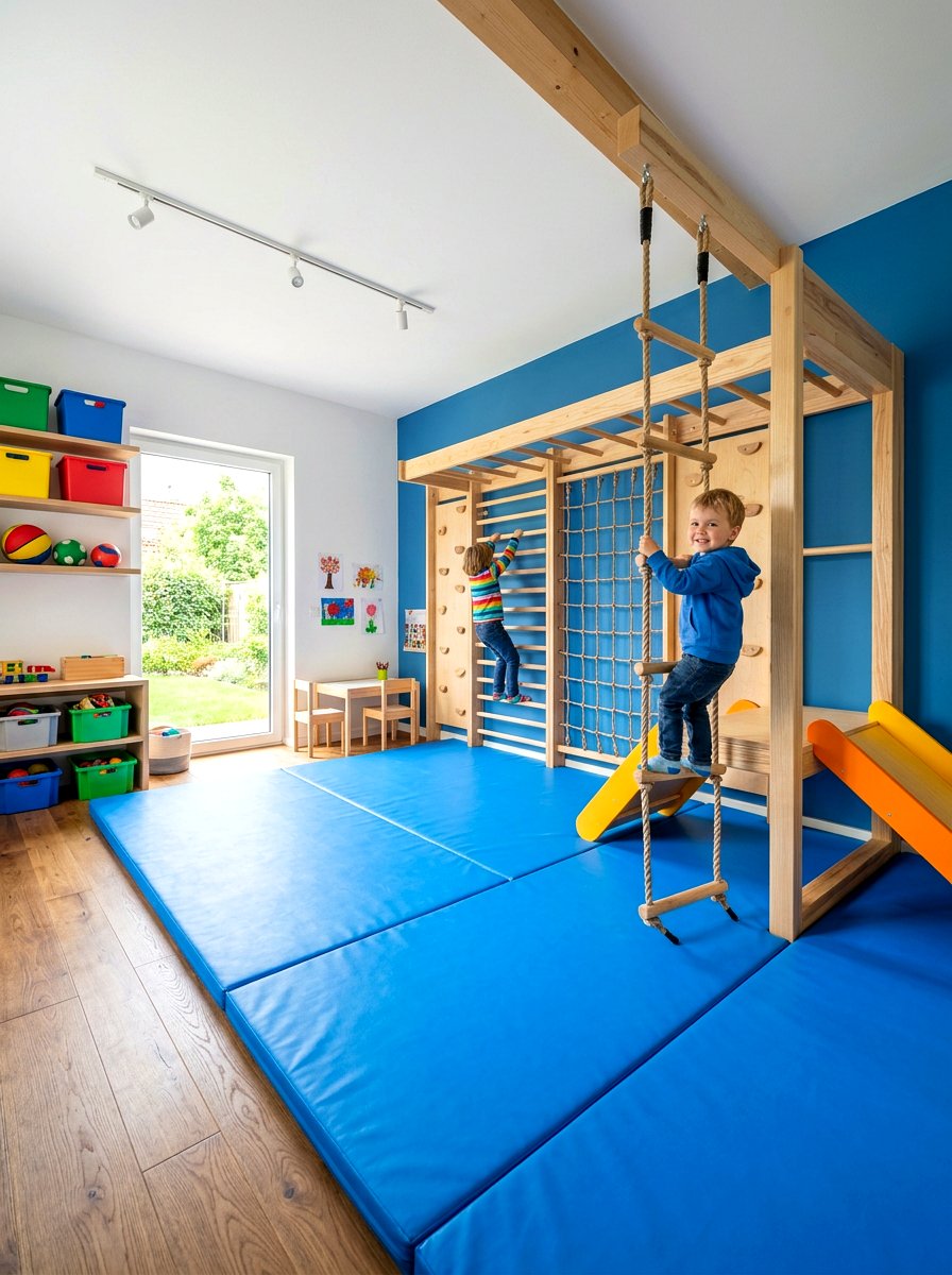 Jungle Gym Playroom - 30 small playroom ideas