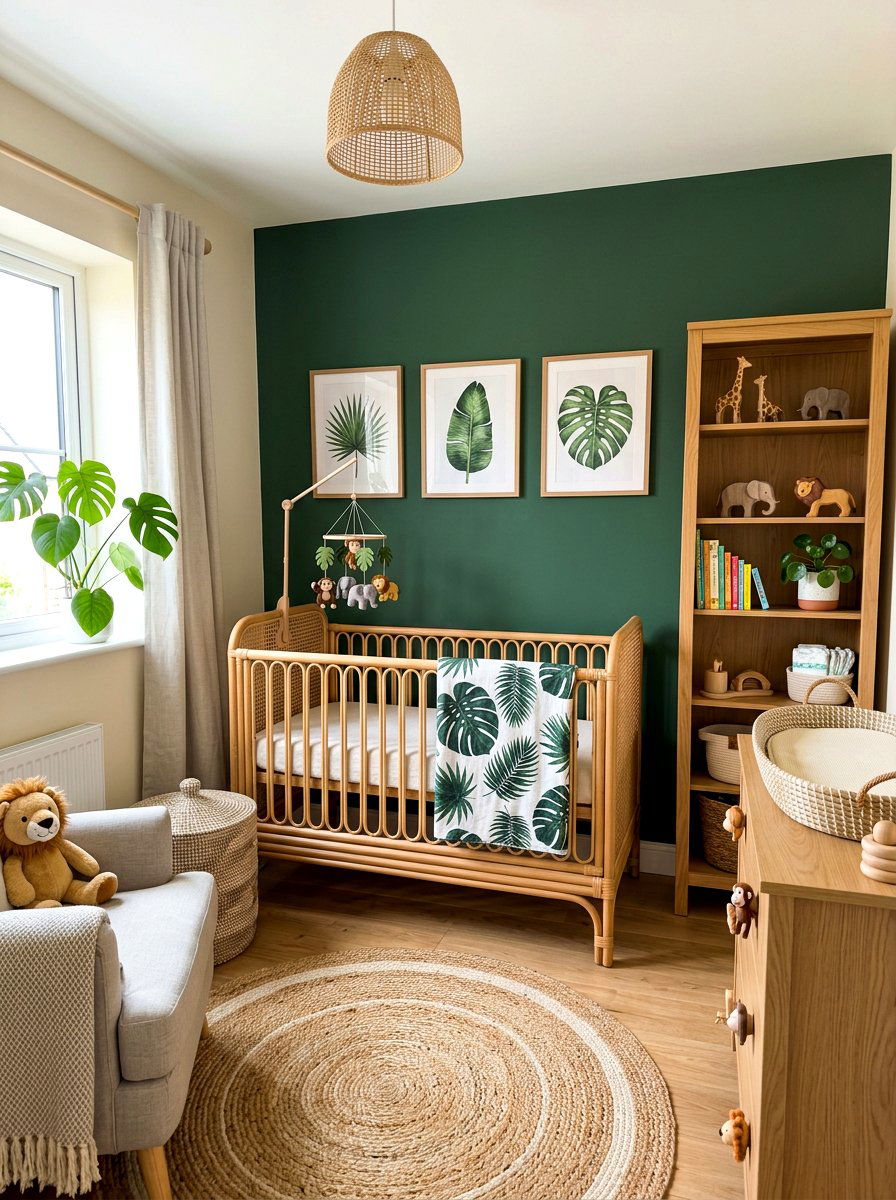 Jungle Nursery - 30 minimalist nursery ideas