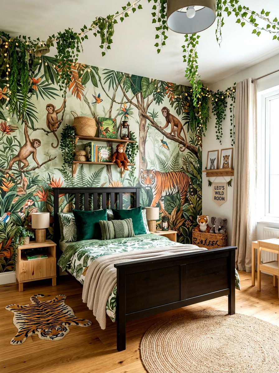 Jungle Theme Kids Room - 30 kids room ideas