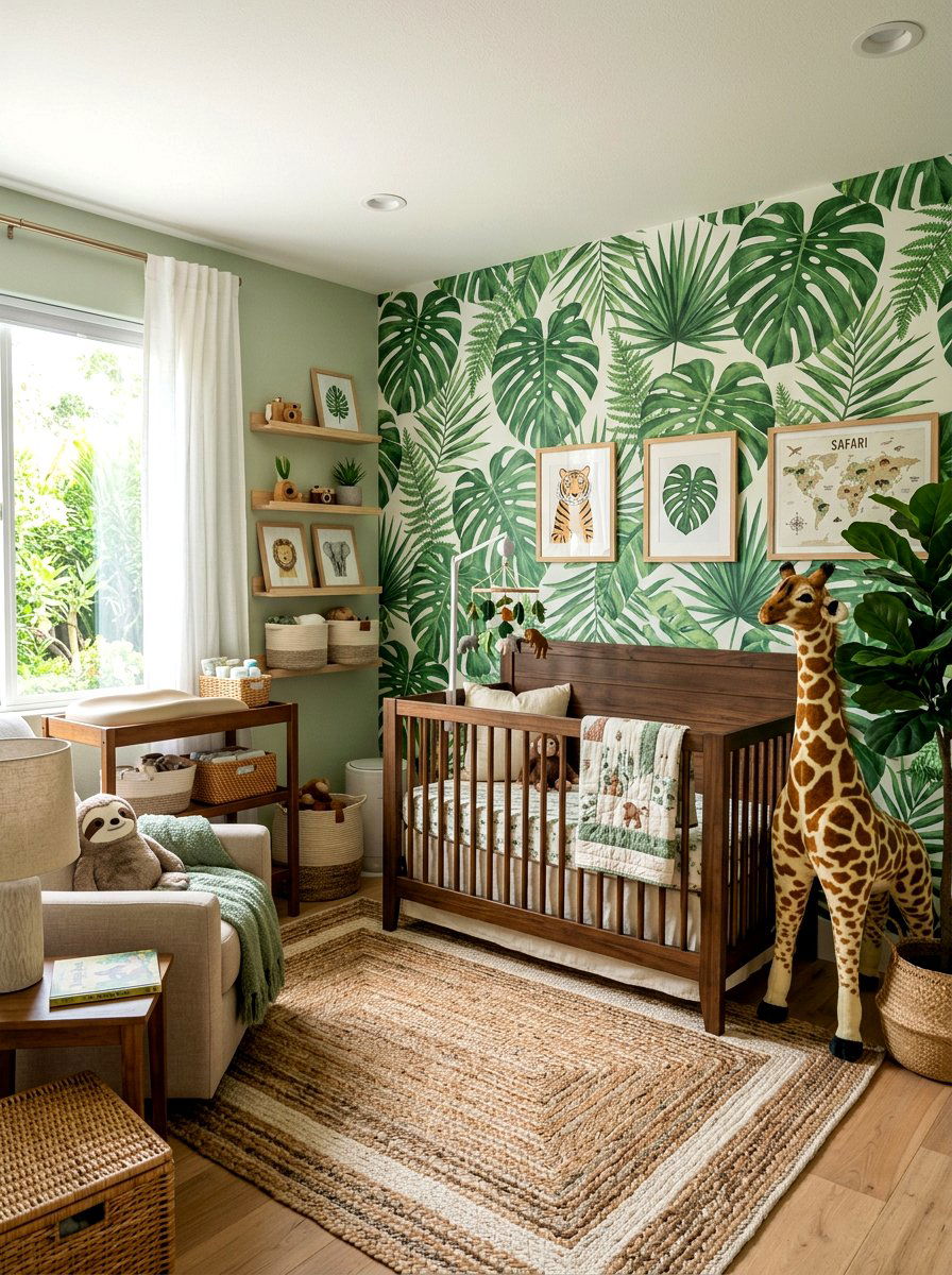 Jungle Theme Nursery - 30 creative kids room ideas