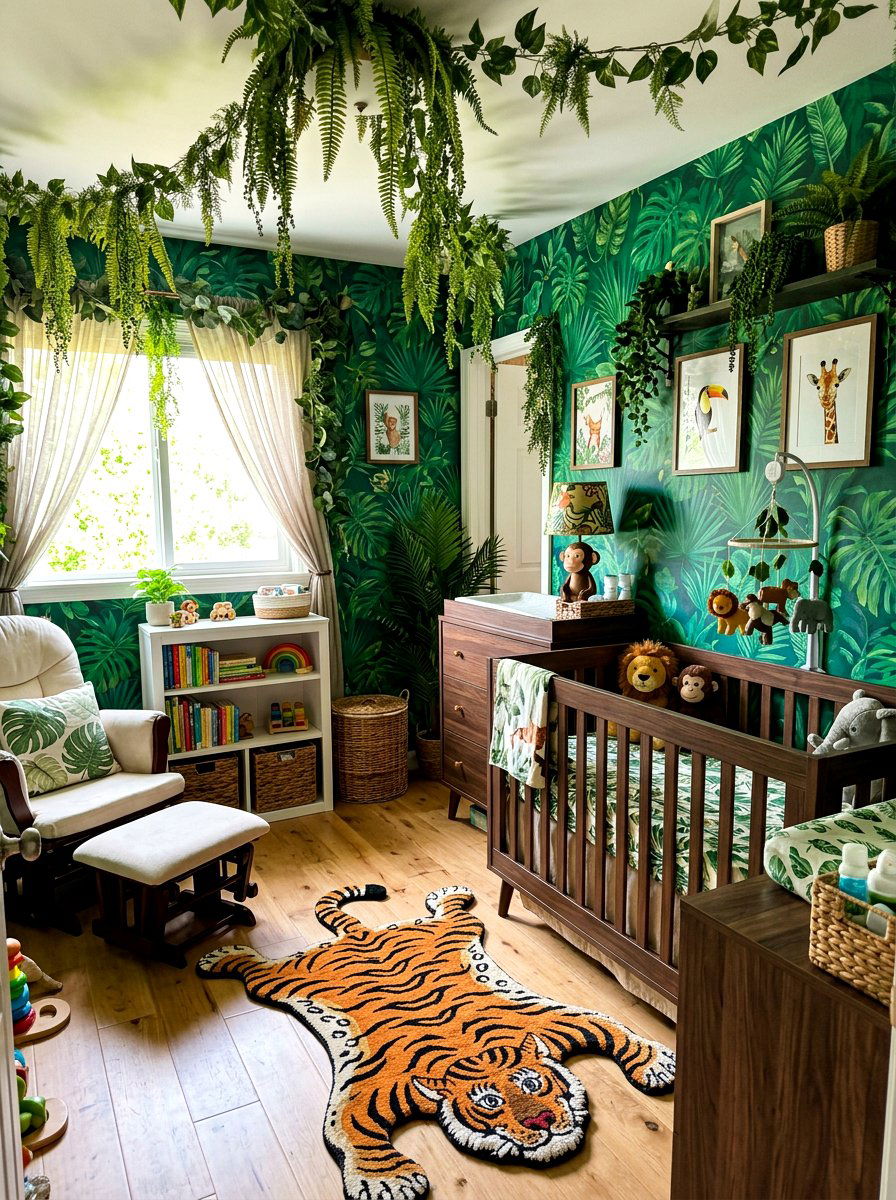 Jungle Theme Nursery - 30 Pinterest nursery ideas