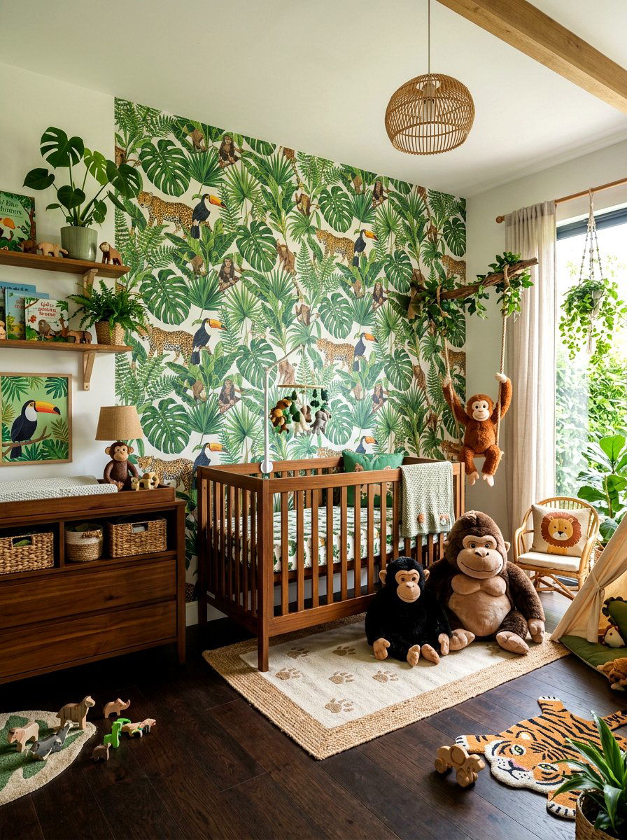 Jungle nursery - 30 collected nursery decor ideas