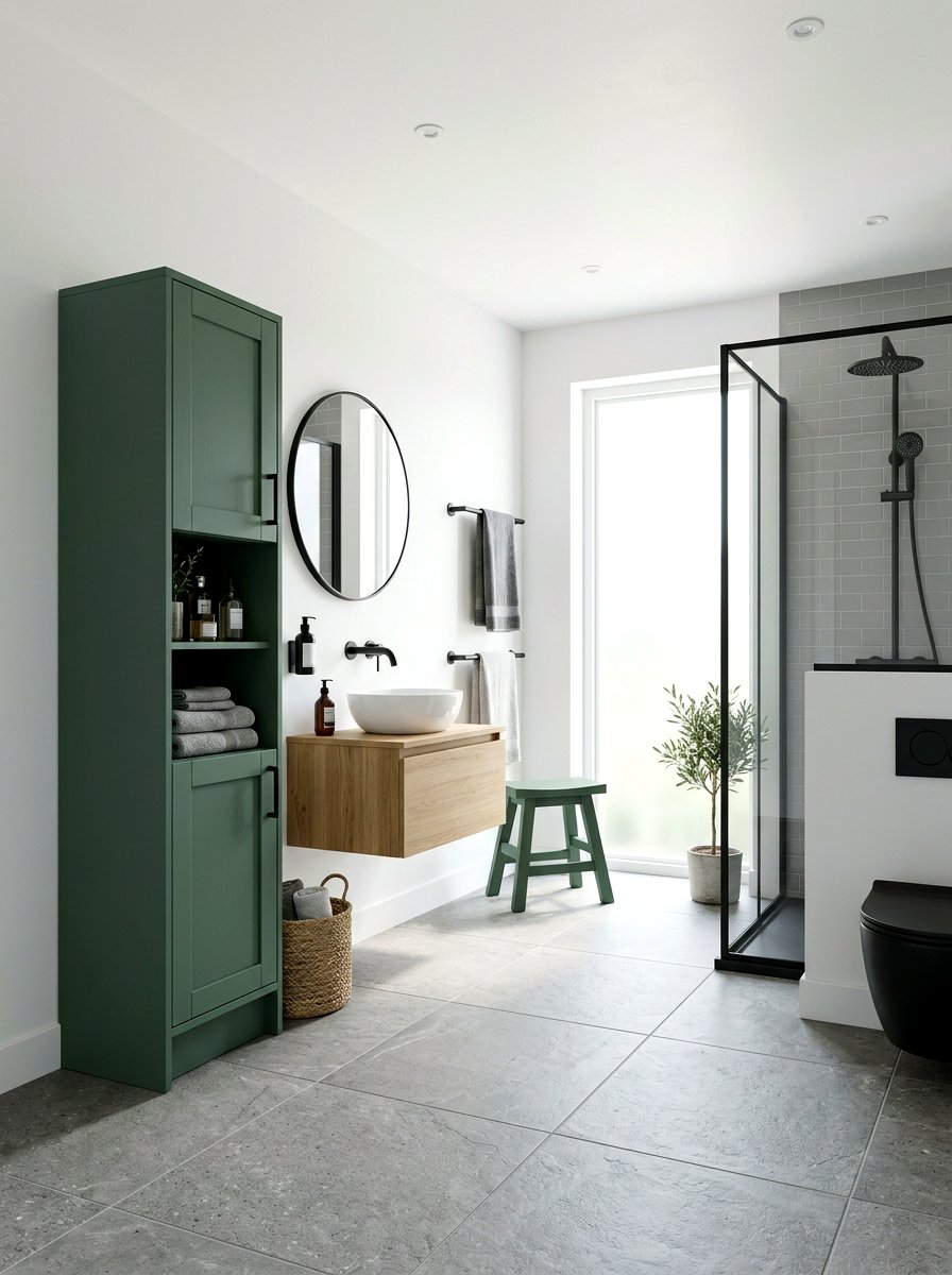 Juniper Green Bathroom Furniture - 30 green bathroom ideas