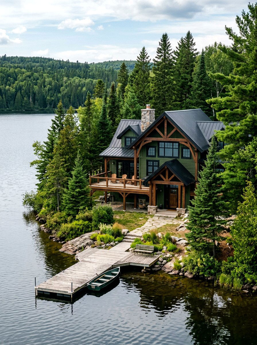 Juniper Green Cedar Siding - 30 green house exterior ideas