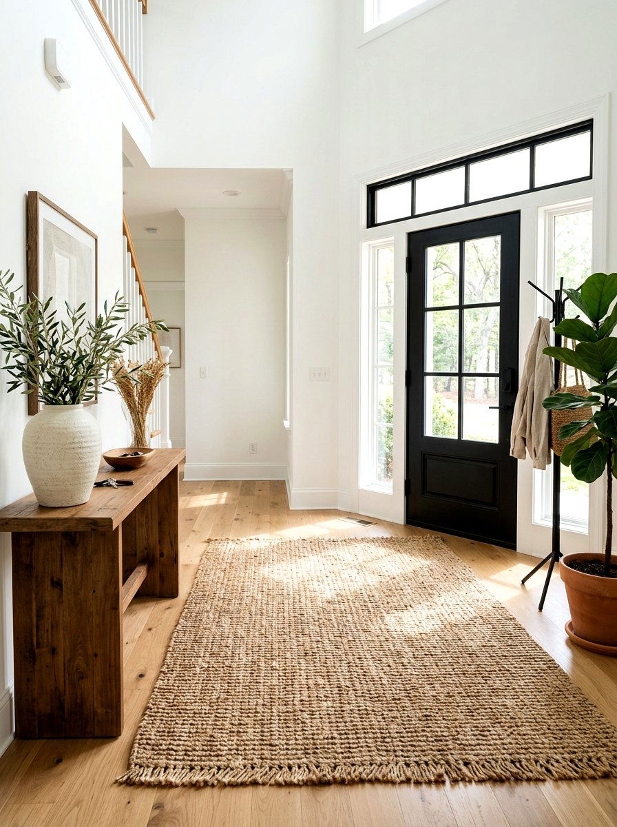 Jute Entryway Rug - 30 foyer rug ideas