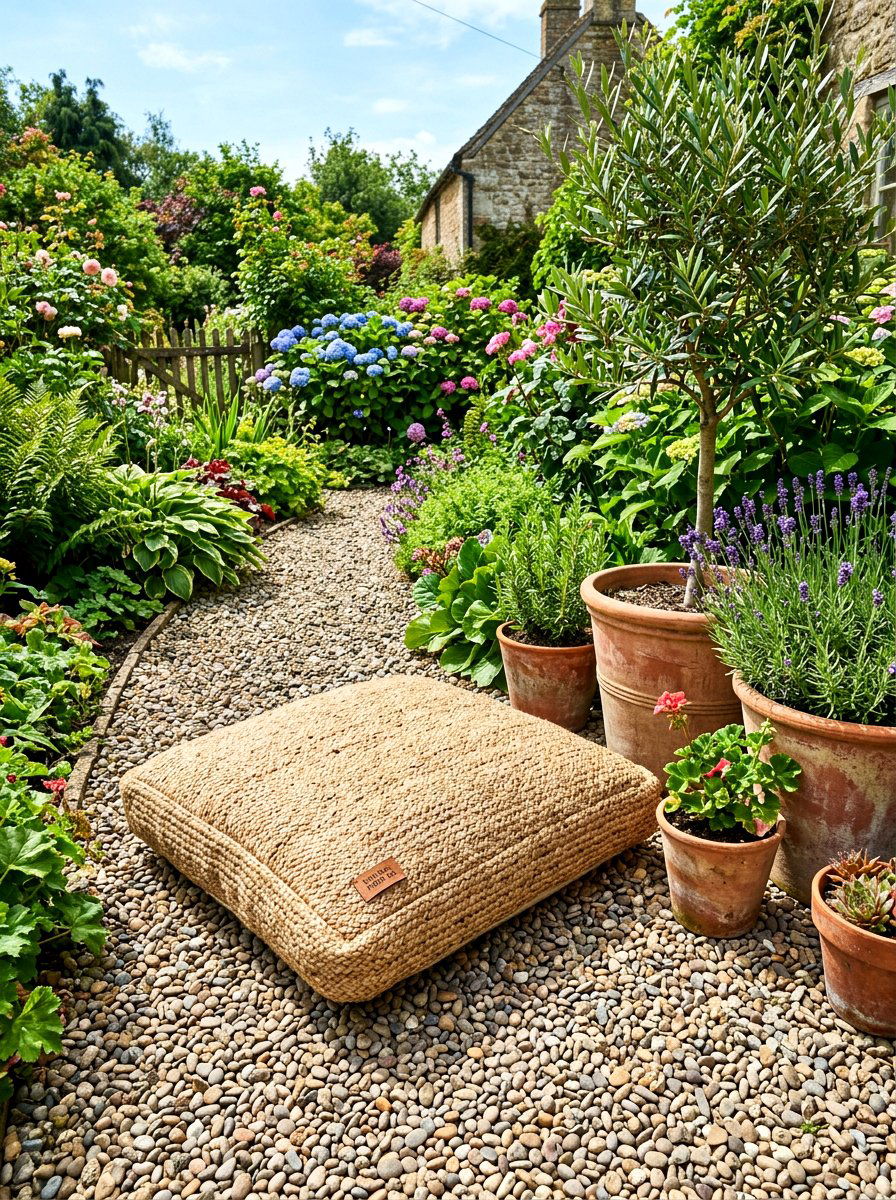 Jute Outdoor Floor Pillow - 30 outdoor floor pillow ideas aesthetic