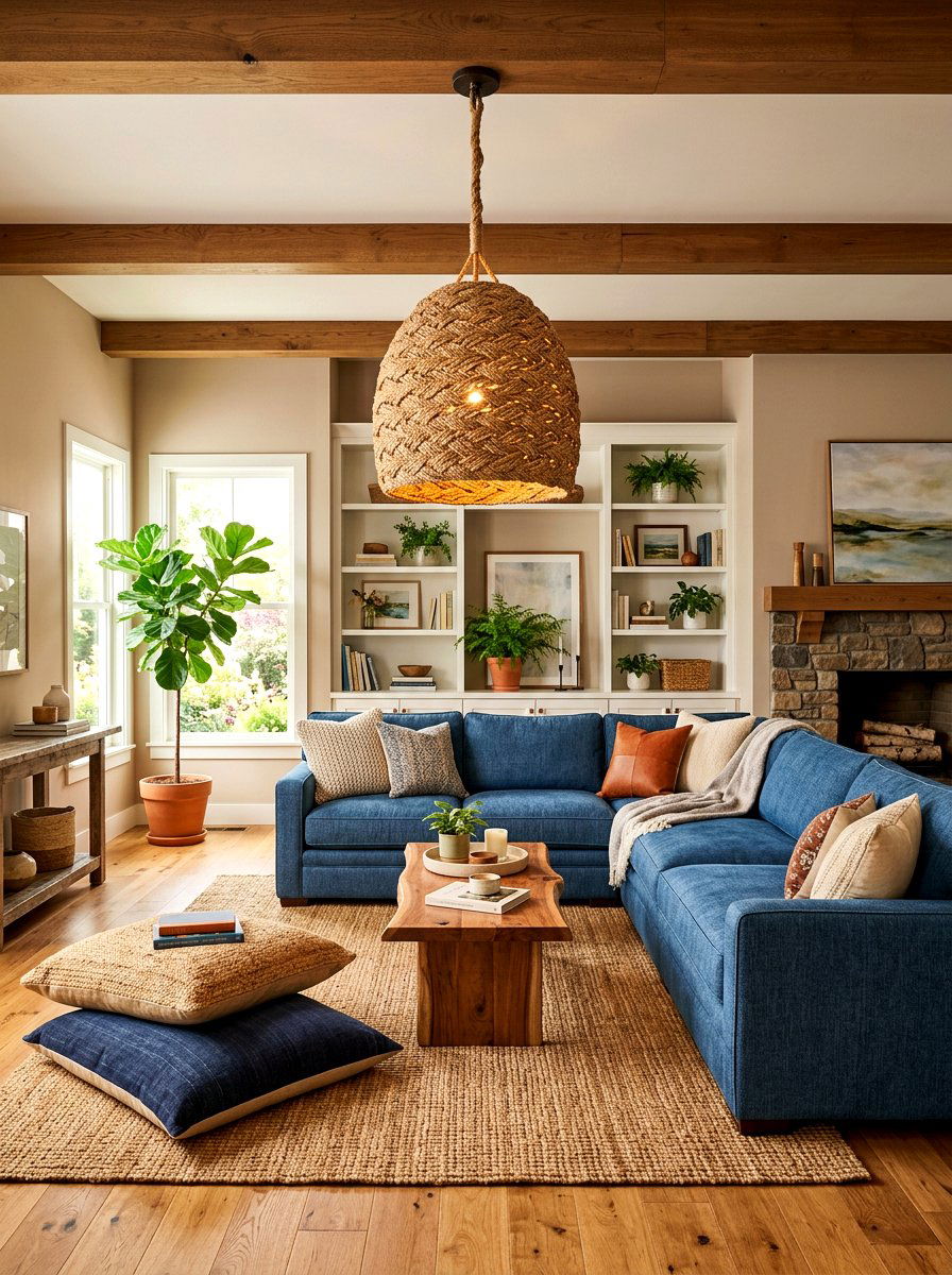 Jute Pendant - 30 woven pendant ideas