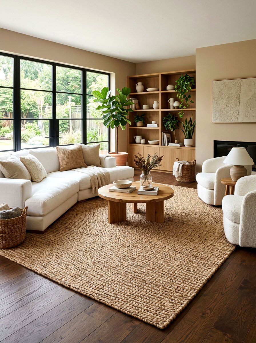 Jute Rug - 30 island style home ideas