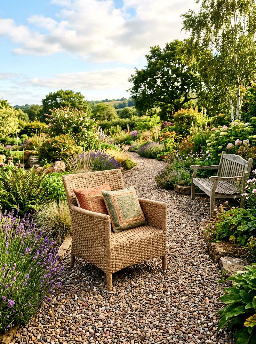 Jute Style Weather Resistant Seat - 30 outdoor pouf ideas