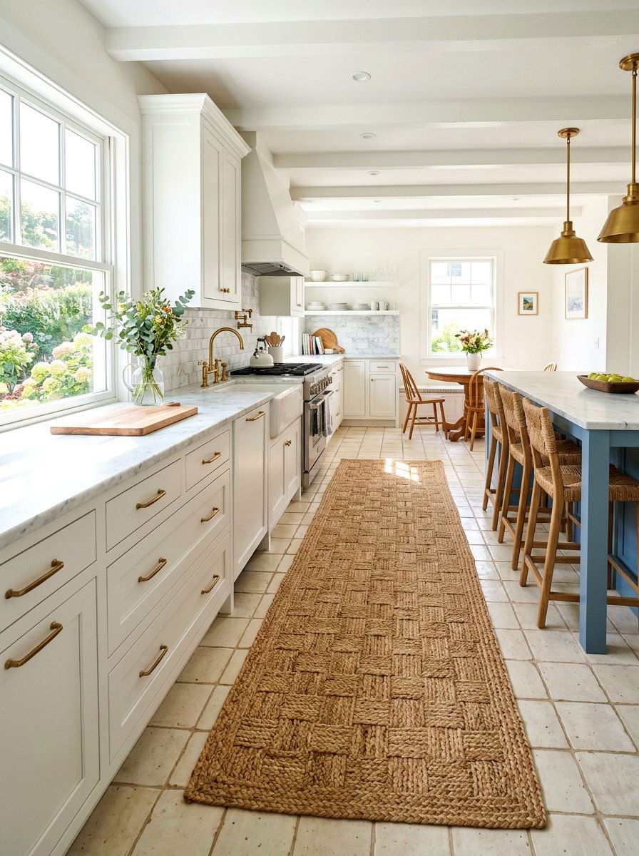 Jute floor mats - 30 sound absorbing decor ideas