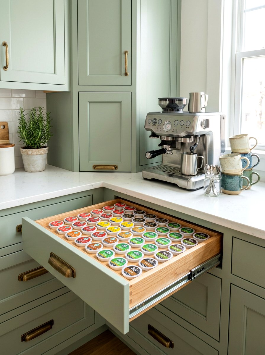 K Cup Drawer Insert - 30 kitchen drawer organization ideas