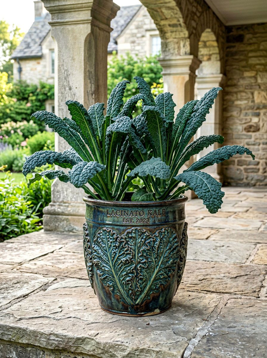 Kale Container - 30 vegetable container garden ideas