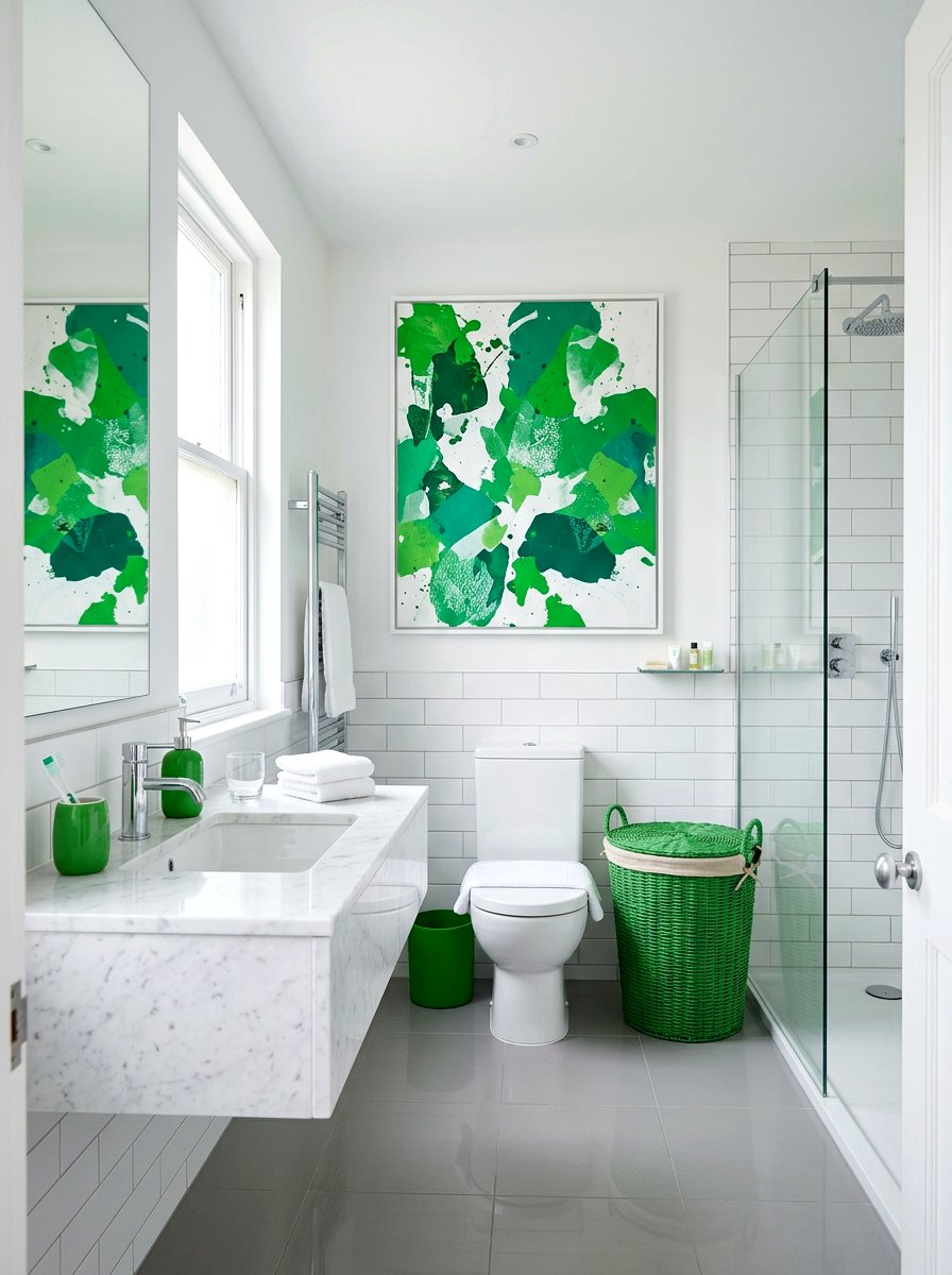 Kelly Green Bathroom Accessories - 30 green bathroom ideas