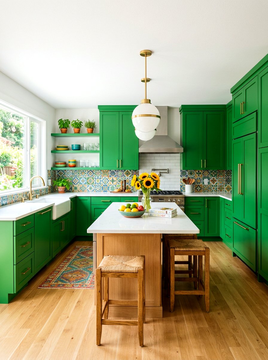 Kelly Green Kitchen - 30 green kitchen ideas