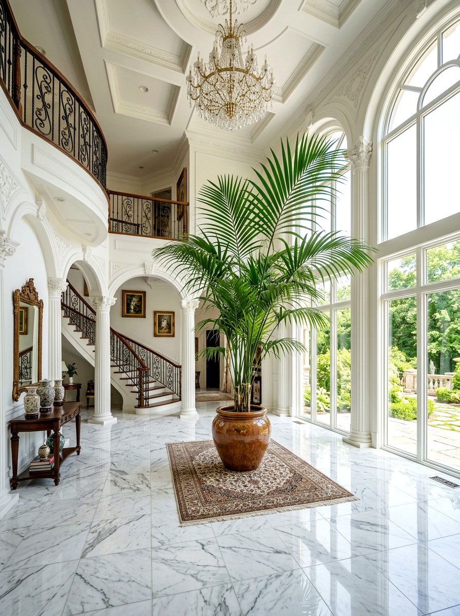 Kentia Palm - 30 tropical indoor plant ideas