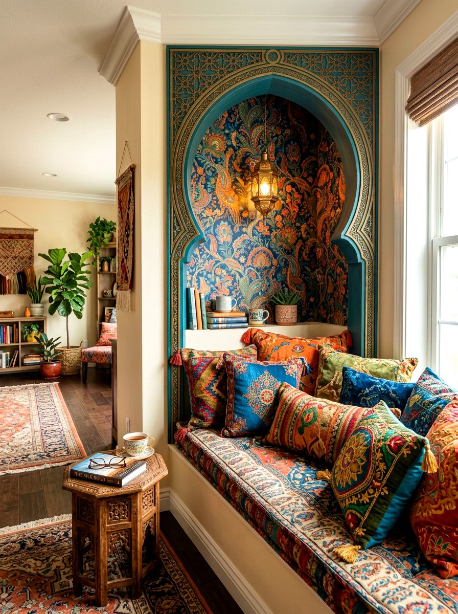 Keyhole Arched Nook - 30 interior arch ideas
