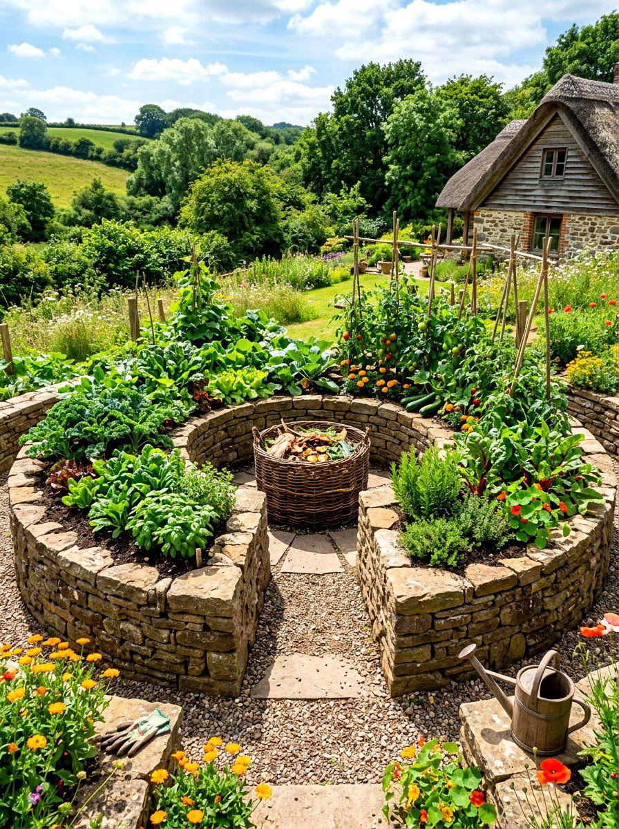 Keyhole Garden Layout - 30 vegetable garden layout ideas