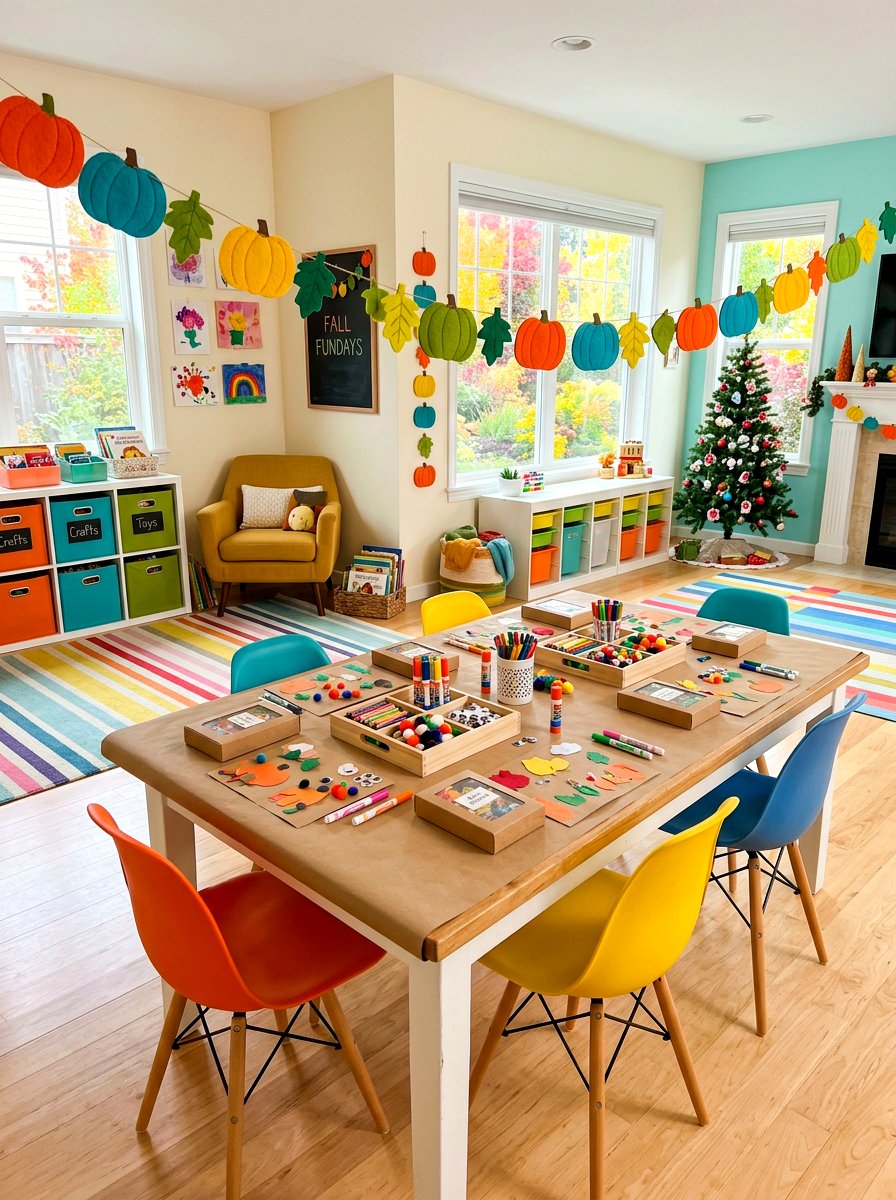 Kid Friendly Holiday Room - 30 Thanksgiving hosting room ideas