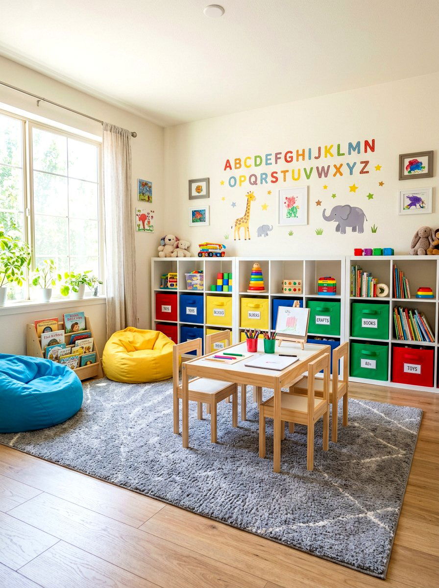Kid Friendly Playroom Setup - 30 holiday hosting room ideas