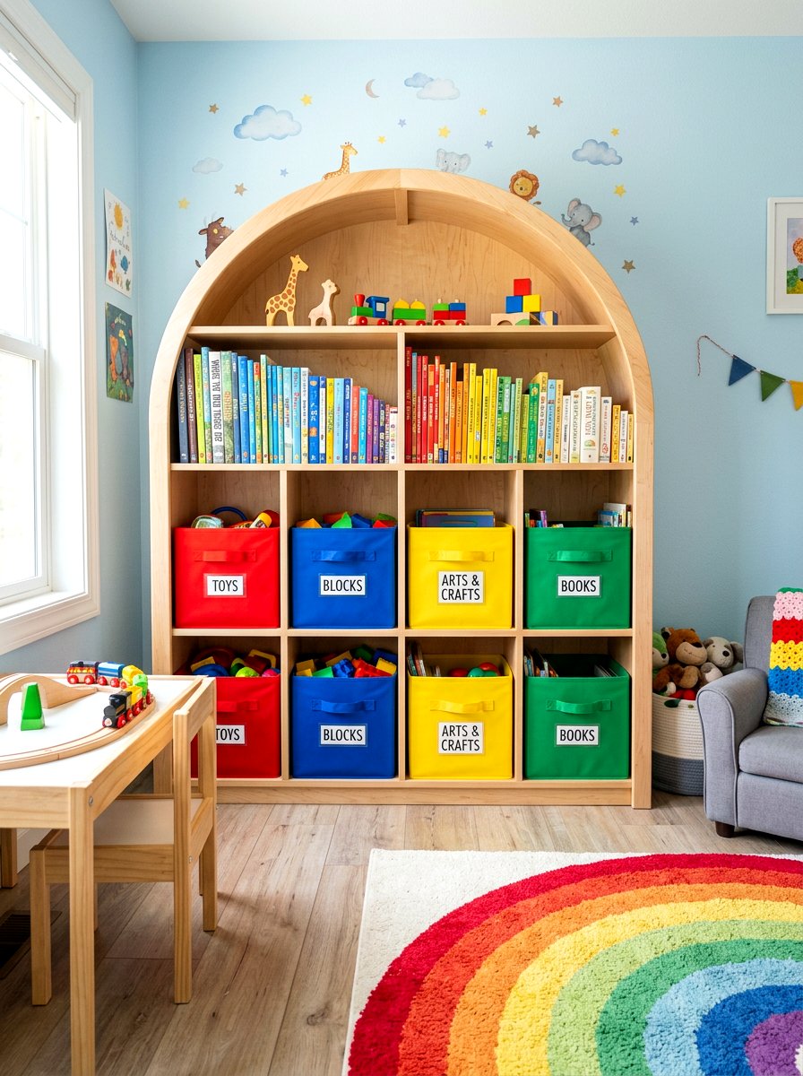 Kids Arched Bookshelf - 30 arched bookshelf ideas
