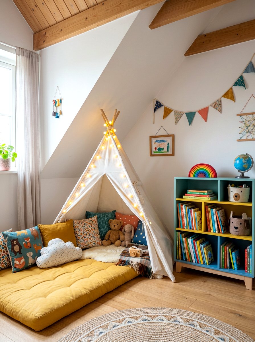 Kids Attic Playroom Nook - 30 attic reading nook ideas