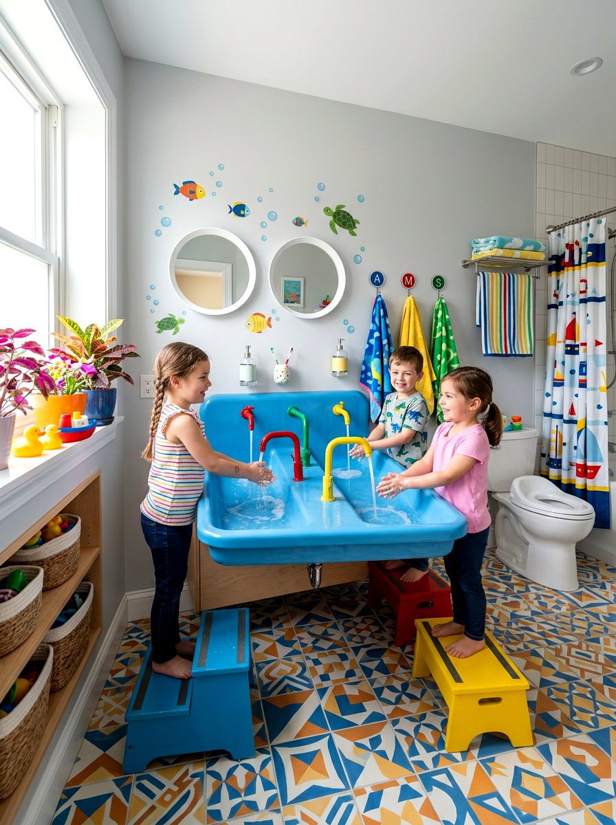 Kids Bathroom Trough Sink - 30 trough sink bathroom ideas