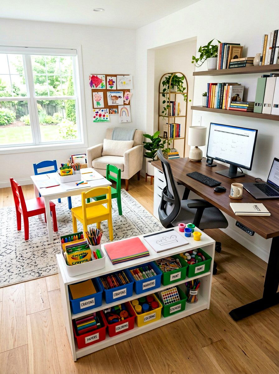 Kids Craft Area - 30 scrapbook room ideas