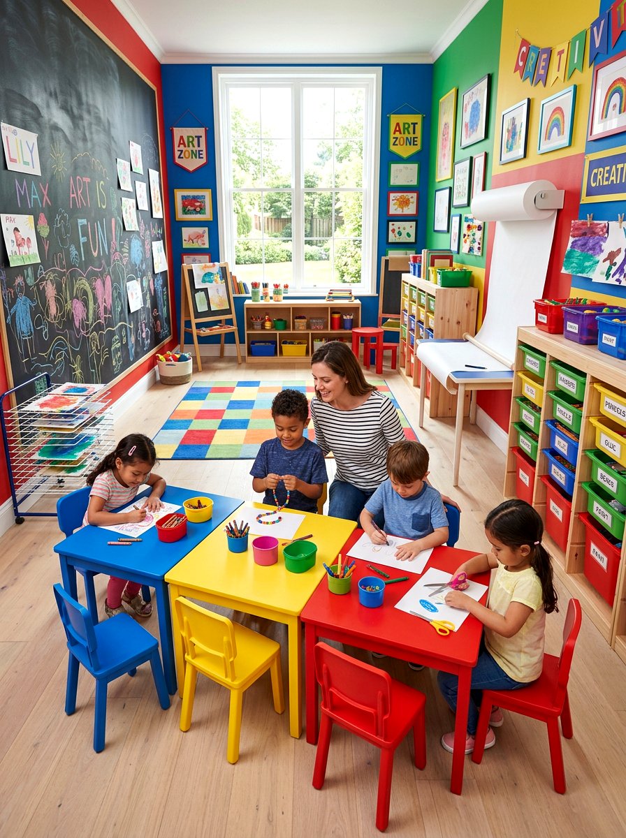 Kids Craft Room - 30 craft room ideas
