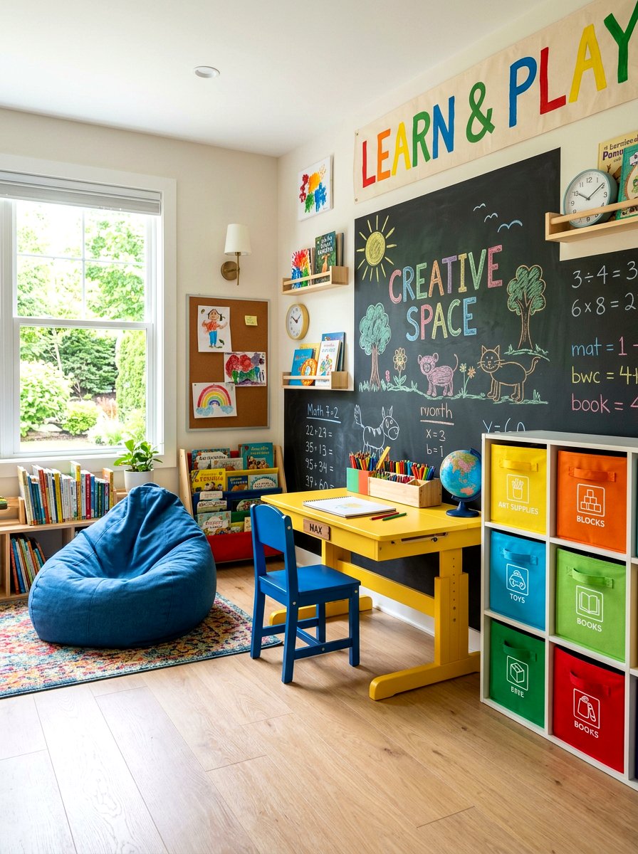 Kids Creative Learning Space - 30 study room ideas