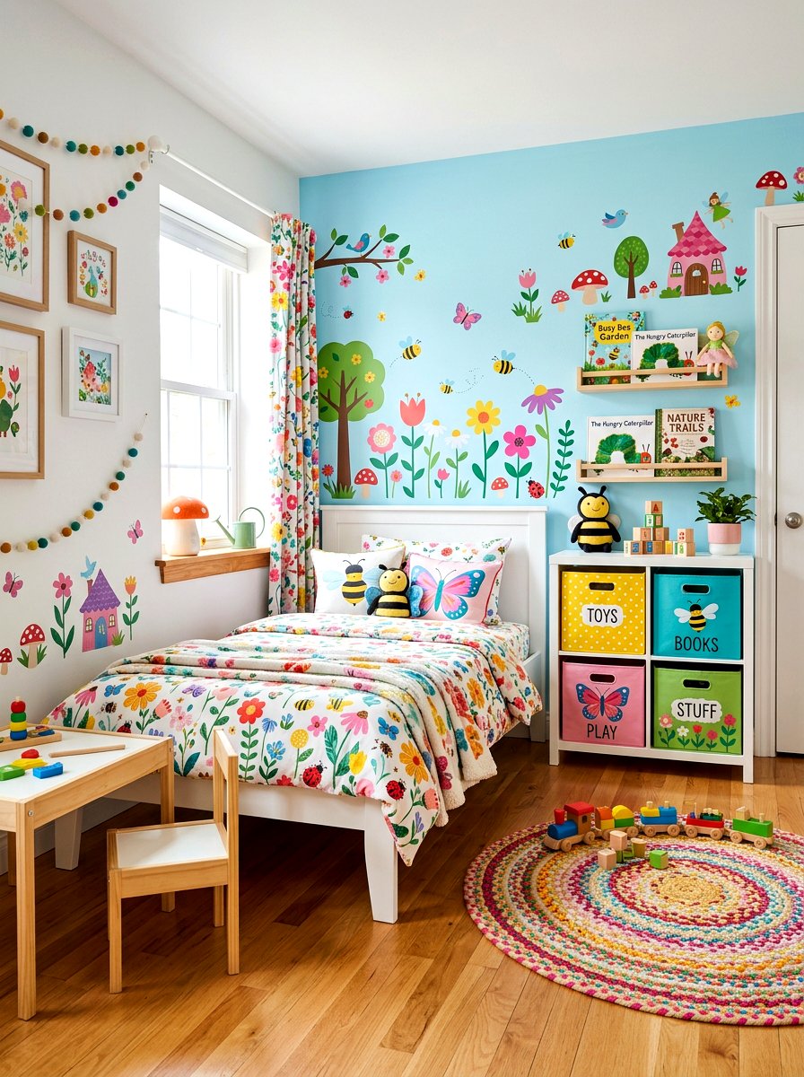 Kids Floral Pattern Bedding - 30 floral bedding aesthetic ideas