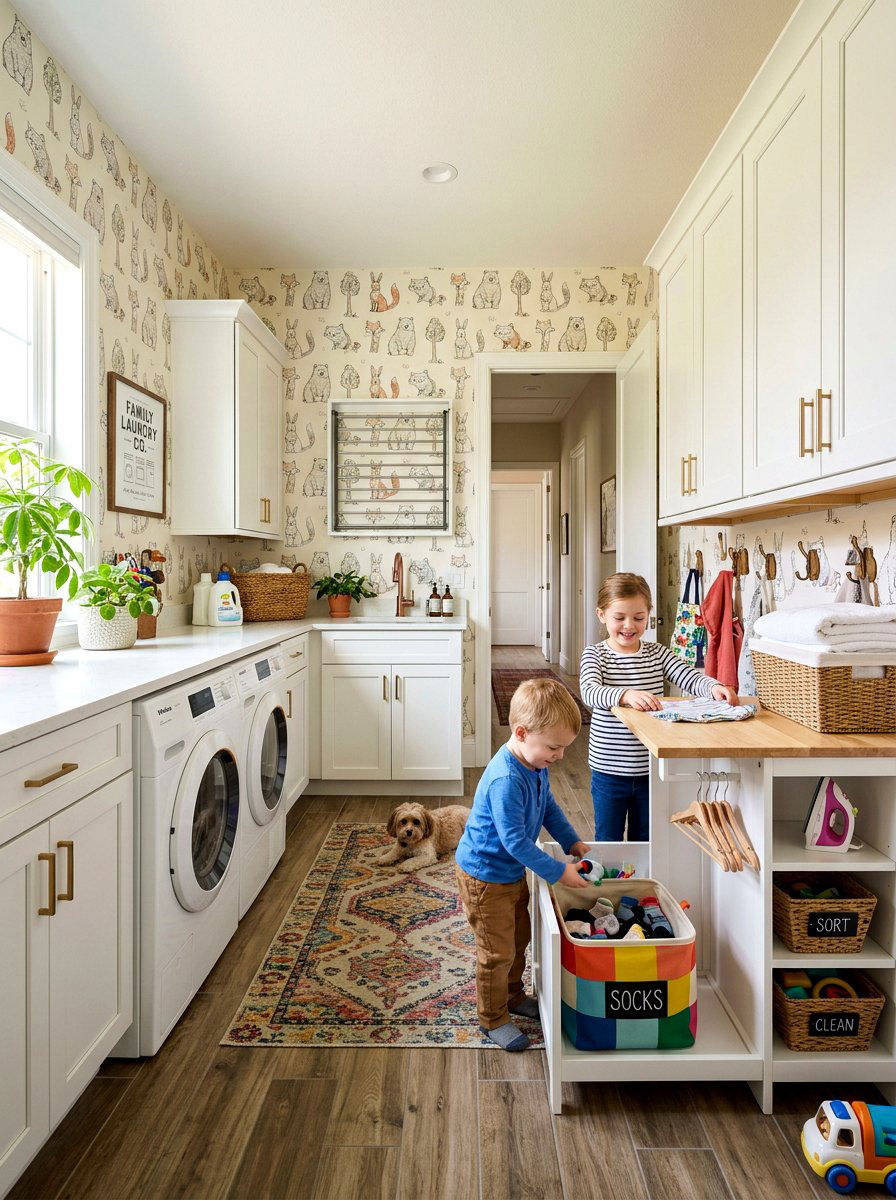 Kids Laundry Room Wallpaper - 30 laundry room wallpaper ideas