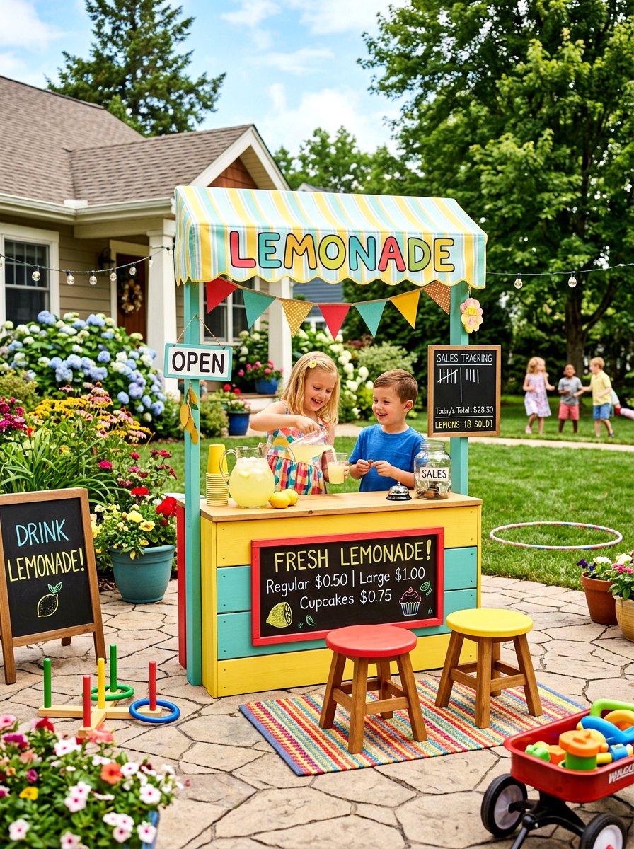 Kids Lemonade Stand - 30 lemonade stand patio ideas